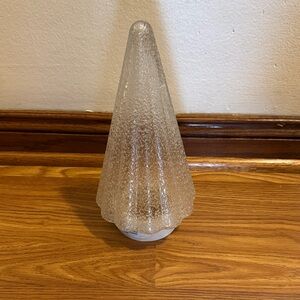 Textured Glass Cone Lamp